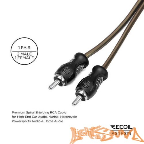 Y-коннектор Recoil PCI1F2M YRCA (2папы/1мама), 1шт