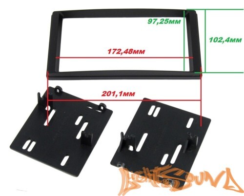 Переходная рамка для Subaru Forester, Impreza (вставка) 2008- 2  din с креплениями