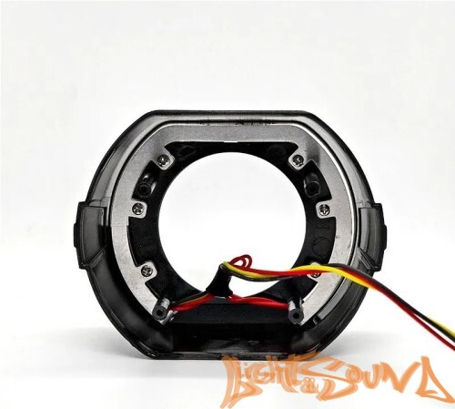 Бленда 2,5 дюйма LED ZX-007 Silver (Белый/Оранжевый) 1шт