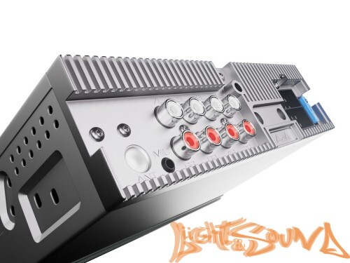 Aura INDIGO-879DSP-MKII USB-ресивер, 4х51w, USB (1.2A)/FM/AUX/BT,4RCA,DSP,RGB подсветка