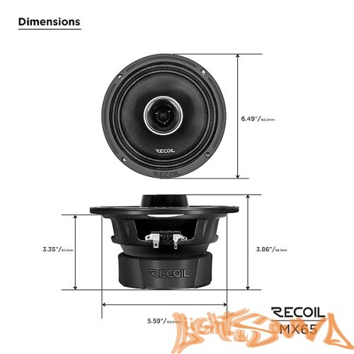 Recoil MX65 6.5" (16,5 см), 2-полосная коаксиальная акустическая система