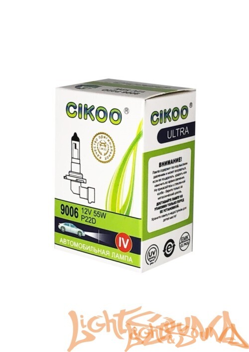 CIKOO, CG0136, HB4 4X (супер белый) 12V, 55W Галогенная лампа (1шт)
