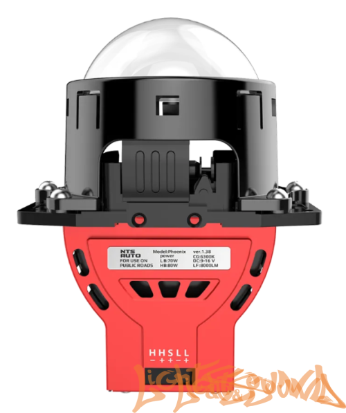 Бидиодная линза NTS AUTO BI-LED PHOENIX 3.0", 12V, 6300К, 1шт