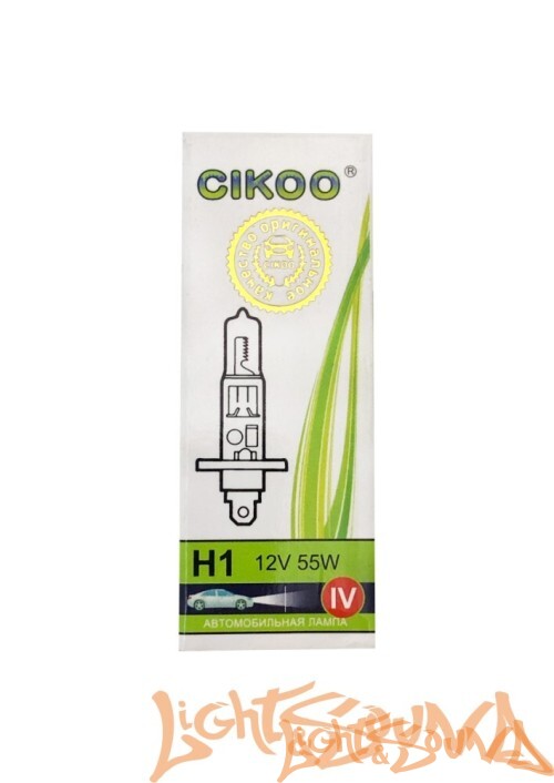 CIKOO, CG0132, H1 4X (супер белый) 12V, 55W Галогенная лампа (1шт)