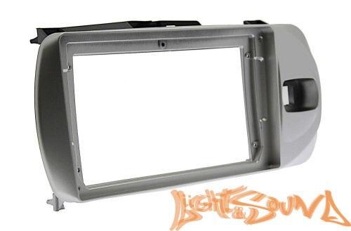 Переходная рамка для Toyota Vitz 2015-2020 для установки MFB дисплея (серебристая)