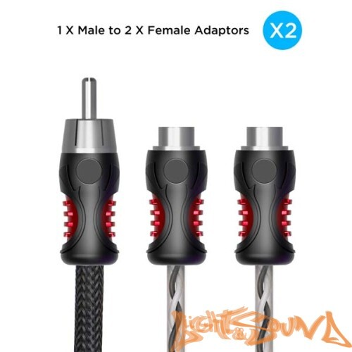 Y-коннектор Recoil PCI1M2F YRCA (1папа/2мамы), 1шт