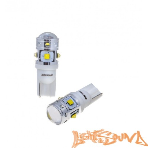 Optima MINI W5W (T10), CAN, CREE XB-D*6, 5500K, 12V, 1 шт