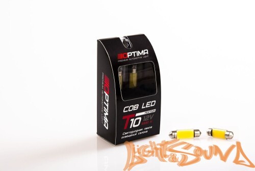 Лампа светодиодная Optima Premium Feestoon 36 COB, 5100K,12V, T10*36mm (SV 8.5-8), 1 шт