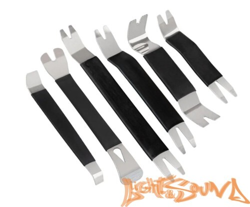 Набор LS инструментов для снятия обшивки (6 предметов) в чехле, металл