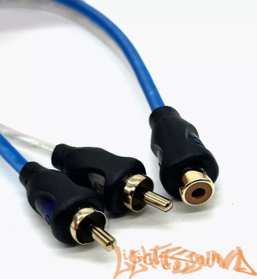 Y-коннектор CrystalCarAudio YRCA 1F-2M (1мама/2папы), 1шт