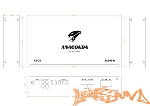 DL Audio Anaconda 1.800 усилитель мощности 1-канальный