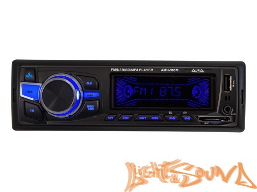 Aura AMH-300M USB-ресивер, 4x51w, USB/SD/FM/AUX, 2 RCA, iD3-TAG, мультицвет (7 цветов)