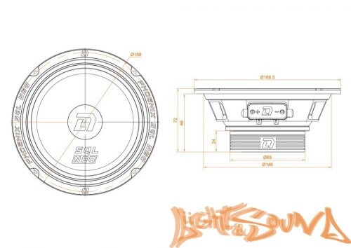 DL Audio PHOENIX SQL 165 Neo среднечастотные динамики (комплект)