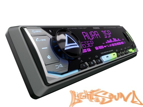 Aura INDIGO-878DSP-MKII USB-ресивер, 4х51w, USB (1.2A)/FM/AUX/BT,4RCA,DSP,RGB подсветка