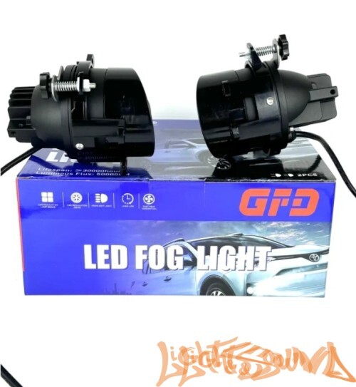 Светодиодная линза для ПТФ GFD TYT-2 TOYOTA ближний дальний, 2шт