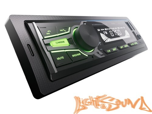 Aura Fireball-101BT USB-ресивер, 12V 4x36w, 2USB SD/FM/AUX/BT, 2 RCA, VA, зеленая подсветка